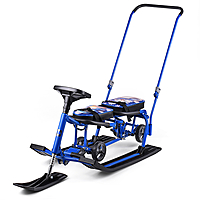 Снегокат Барс 507 Twins Baby Wheel Пингвинчики для двоих