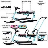 Снегокат Барс 505 Twins Baby Push Черепашки для двоих