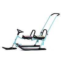 Снегокат Барс 505 Twins Baby Push Черепашки для двоих