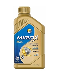 Масло моторное Mirax MX5 10W-40 SL/CF A3/B4 1 л п/синт.