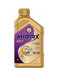 Масло моторное Mirax MX7 5W-40 SL/CF A3/B4 1 л синт.