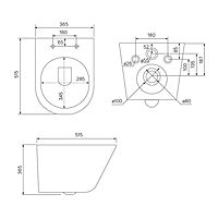 Унитаз подвесной IDDIS Calipso CALRDSEi25, SoftClose и EasyFix, безободковый, белый