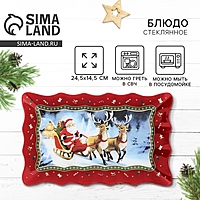 Блюдо "Новогодняя сказка", 24,6х14,7 см