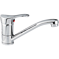 Смеситель для кухни Ledeme L4514-B средний излив хром