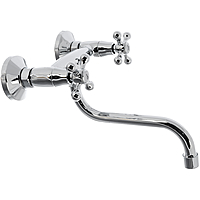 Смеситель для кухни Ledeme L4608 настенный хром