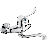 Смеситель для кухни Ledeme L4679 настенный локтевой хром