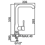 Смеситель для кухни Ledeme L4698W белый