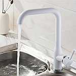 Смеситель для кухни Ledeme L4698W белый