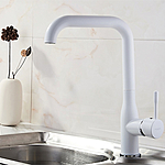 Смеситель для кухни Ledeme L4698W белый