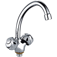Смеситель для кухни Ledeme L4126-2 с гайкой хром