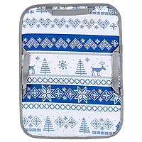 Ледянка мягкая принт Скандинавский синий 40х54 см ЛПП4054/СС