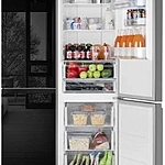 Холодильник Weissgauff WRK 2000 Total NoFrost Inverter Black Glass черный инвертер