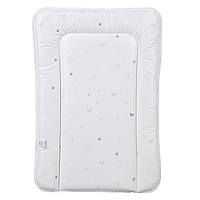 Матрас для пеленания Polini Kids French Teddy, на комод 70х50 см, цвет белый-серый