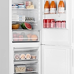 Холодильник Weissgauff WRK 1850 D Full NoFrost White Glass белый