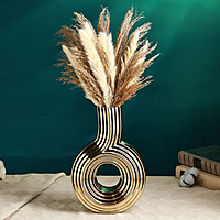 Ваза керамика настольная "Милли" 18х18х27 см, золото