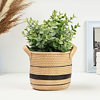 Ваза керамика настольная "Бэкка" 13х13х13 см, светло-коричневый