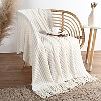 Плед SL Home Soft 130*170 см, цв.белый, 100% акрил