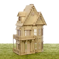 Конструктор "Кукольный домик", 2 этажа, фанера — 3 мм