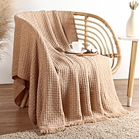 Плед SL Home Relief 130*170 см, цв.бежевый, 100% акрил