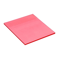 Блок с липким краем 76мм х 76мм 50л пластик прозрачный коралловый перламутр