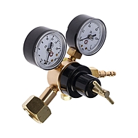 Редуктор углекислотный ТУНДРА, 6 м3/ч, рабочее/на входе 0.35/10 МПа, алюминий