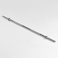 Гриф для штанги прямой, металлический, хромированный, d=28 мм, 120 см