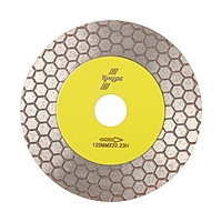Диск алмазный для резки и шлифовки ТУНДРА, для запилов под 45 градусов, сплошной, 125 мм