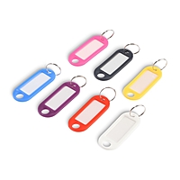 Бирка для ключей АЛЛЮР, пластик, цвет микс