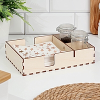 Кухонный органайзер натур 22х16х 4,5 см фанера 3 мм