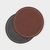 Набор костеров Magistro, 2 шт, d=10 см, материал кожзам, 2-сторонние