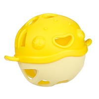 Прорезыватель силиконовый для зубов с погремушкой «Рыбка», в кейсе, цвет желтый, Крошка Я