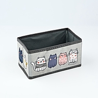 Органайзер для хранения, кофр для белья "Котятки", 10 х 18 х 10 см