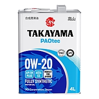 Масло моторное Takayama PAOtec 0W-20 C5 SN Plus 4 л синт.