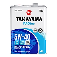 Масло моторное Takayama PAOtec 5W-40 A3/B4 SP 4 л синт.