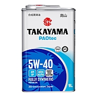 Масло моторное Takayama PAOtec 5W-40 A3/B4 SP 1 л синт.