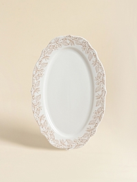 Блюдо овальное SL Home "Аманде", d=25см, 34,5х23х2,5 см.