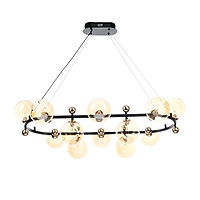 Люстра "Авери" 12хG9 черно-золотой 90х58х28 см