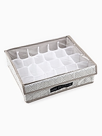 Органайзер для хранения  24 ячейки с крышкой "Домашняя коллекция", 34 х 28 х 10 см