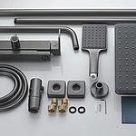 Душевая система Knotlor Stable KN-23/GM вороненая сталь