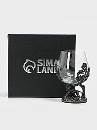 Бокал для коньяка "Лев",  8.3 х 12.3, серебро