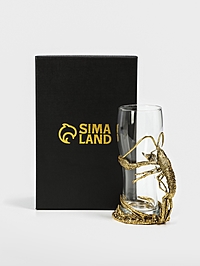 Бокал для пива "Рак",  золото