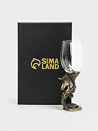 Бокал для пива "Единорог", мельхиор