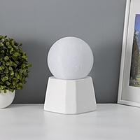 Лампа настольная "Полная луна"LED 1х40Вт Е27 белый 12х12х21см