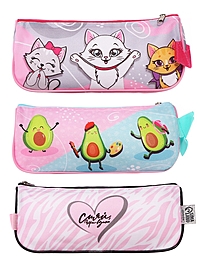 Пенал мягкий 1 отд. Объем 100*200*45 с ручкой  МИКС