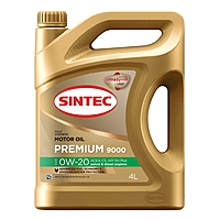 Масло моторное Sintec Premium 9000 0W-20 C5 SN Plus 4 л синт.
