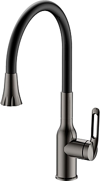 Смеситель для кухни Haiba HB42830-3 оружейная сталь