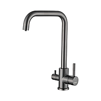 Смеситель для кухни Haiba HB43829-3 под фильтр графит