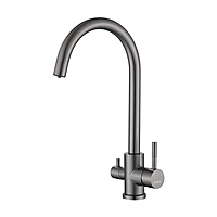 Смеситель для кухни Haiba HB43828-3 под фильтр графит