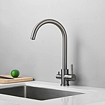 Смеситель для кухни Haiba HB43828-3 под фильтр графит
