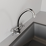 Смеситель для кухни AVRORA Vesta AV2120 высокий излив хром
